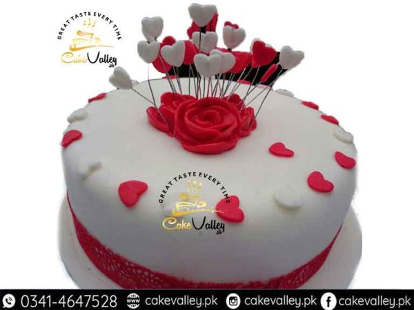 Valentine day cake