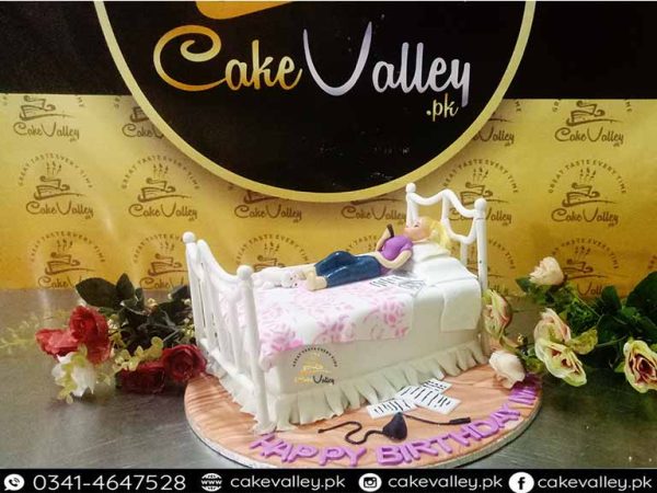 Best Girls Themed Bed Cake - Girls Birthday Cake