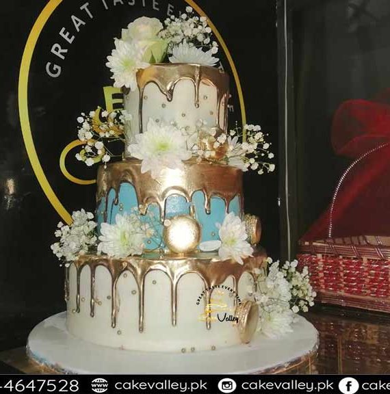 fresh cream wedding cake